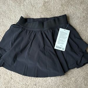 NWT lululemon Court Rival High-Rise Skirt in Black